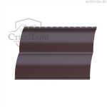 Металлический сайдинг Блок-Хаус Pe 0.4 RAL 8017 Коричневый шоколад